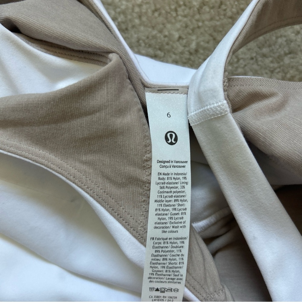 11-21 NWT Size 6 Lululemon Align Dress White - Picture 7 of 11